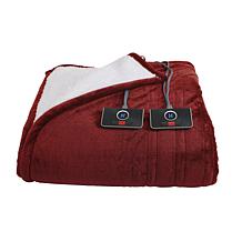 Warm & Cozy Plush to Sherpa Heated Blanket - Full