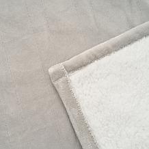 Warm & Cozy Plush to Sherpa Heated Throw