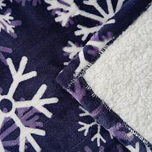 Warm & Cozy Plush to Sherpa Heated Throw