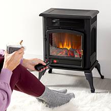 Warm Living Infrared Deluxe Stove with Real Flame Sound