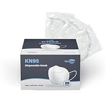 WeCare KN95 Individually-wrapped Protective Face Coverings - 20-Pack