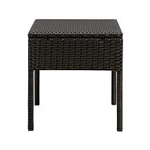 Well Traveled Living Bern Balcony Chat Set In Mocha Wicker