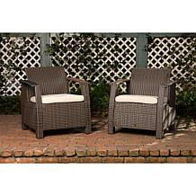 Well Traveled Living Bondi Deluxe Armchair In Mocha Wicker