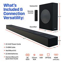 Westinghouse 5.1.2 Chnl Wireless Subwoofer Dolby Atmos