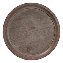 Westlyn French Country Wood End Table with Round Tray Top