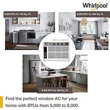 Whirlpool Energy Star 6000 BTU 115V Window Air Conditioner with Remote