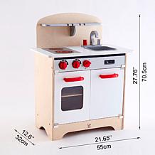 White Fully Equipped Wooden Gourmet Kitchen for Kids