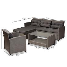 Wholesale Imports Darian Modern and Contemporary Patio Set