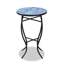 Wholesale Imports Gaenor Modern and Contemporary Glass Plant Stand
