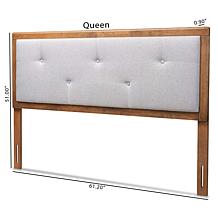Wholesale Interiors Abner Fabric Upholstered Headboard - Queen