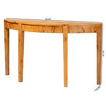 Wholesale Interiors bali and pari Jihan Modern Wood Half Moon Console