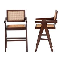 Wholesale Interiors bali and pari Kresna Rattan Counter Stool Set of 2