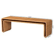 Wholesale Interiors bali and pari Nevada Rattan Bench