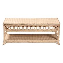 Wholesale Interiors bali and pari Oxford Rattan Coffee Table w/Shelf