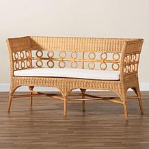 Wholesale Interiors bali and pari Oxford Rattan Dining Bench Armrests