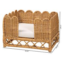 Wholesale Interiors bali and pari Palm Bohemian Rattan Pet Bed