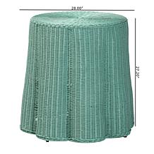 Wholesale Interiors bali and pari Palm Rattan Console Table Round