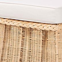 Wholesale Interiors bali and pari Rotem Rattan Ottoman, Small