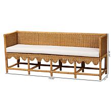 Wholesale Interiors bali and pari Seranay Bohemian Rattan Dining Bench