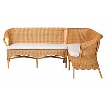 Wholesale Interiors bali and pari Tamara Rattan Dining Bench Set