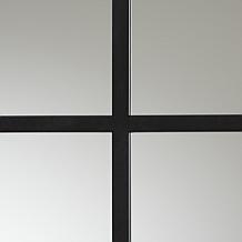 Wholesale Interiors Barrington Black Finished Metal Accent Wall Mirror