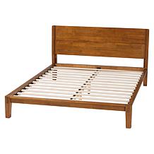 Wholesale Interiors Baxton Studio Aldith Walnut Queen Bed