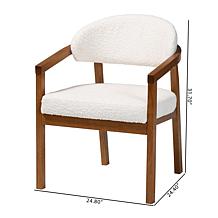 Wholesale Interiors Baxton Studio Biana Boucle Dining Chair