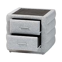 Wholesale Interiors Baxton Studio Cadmus Modern Fabric  Nightstand