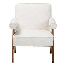 Wholesale Interiors Baxton Studio Georgina Japandi Wood Accent Chair