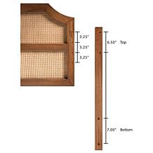 Wholesale Interiors Baxton Studio Hermine Wood Headboard
