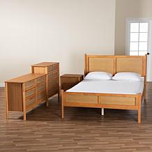 Wholesale Interiors Baxton Studio Jenn Japandi 4pc Queen Bedroom