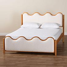 Wholesale Interiors Baxton Studio Lilia Mid Century Queen Bed