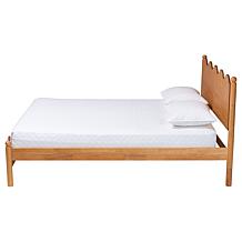 Wholesale Interiors Baxton Studio Malaya Oak Brown Queen Bed