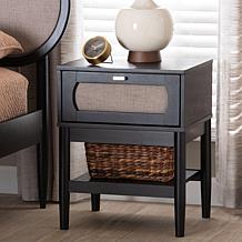 Wholesale Interiors Baxton Studio Shirin Mid Century Nightstand