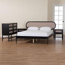 Wholesale Interiors Baxton Studio Shirin Mid Century Queen Set