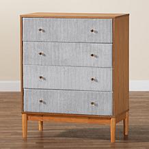Wholesale Interiors Baxton Studio Taylin Gray Drawer Chest