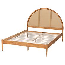 Wholesale Interiors Baxton Studio Wrenley Oak Queen Bed