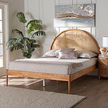 Wholesale Interiors Baxton Studio Wrenley Oak Queen Bed