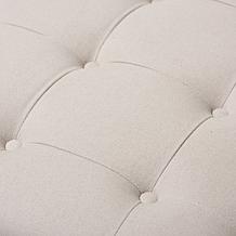 Wholesale Interiors Carlotta Fabric Upholstered Coffee Table Ottoman