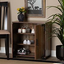 Wholesale Interiors Cyrille Wood 2-Door Shoe Cabinet