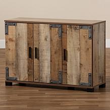 Wholesale Interiors Cyrille Wood 3-Door Shoe Cabinet