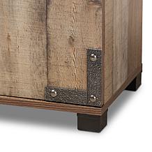 Wholesale Interiors Cyrille Wood 4-Door Shoe Cabinet