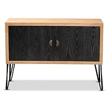 Wholesale Interiors Denali Wood and Metal Storage Cabinet
