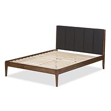 Wholesale Interiors Ember Fabric and Wood Queen-Size Platform Bed