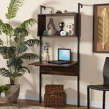 Wholesale Interiors Fariat Modern Industrial Display Shelf with Desk