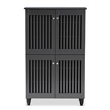 Wholesale Interiors Fernanda 4-Door Entryway Shoe Storage Cabinet