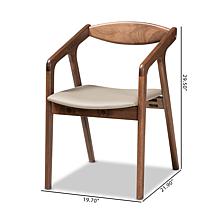 Wholesale Interiors Harland Faux Leather Upholstered 2-Piece Chair Set
