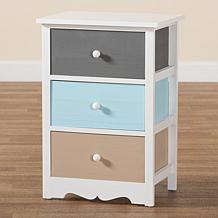 Wholesale Interiors Kalila Modern and Contemporary 3-Drawer Nightstand