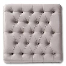 Wholesale Interiors Keswick Velvet Button Tufted Cocktail Ottoman