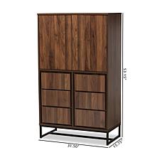 Wholesale Interiors Neil Wood and Metal Multipurpose Storage Cabinet